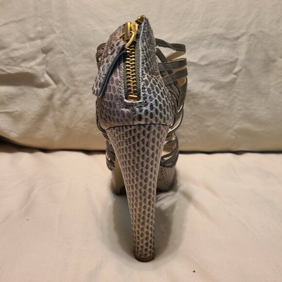 Nine West Leather Snake Platforms - Picture 4 of 4